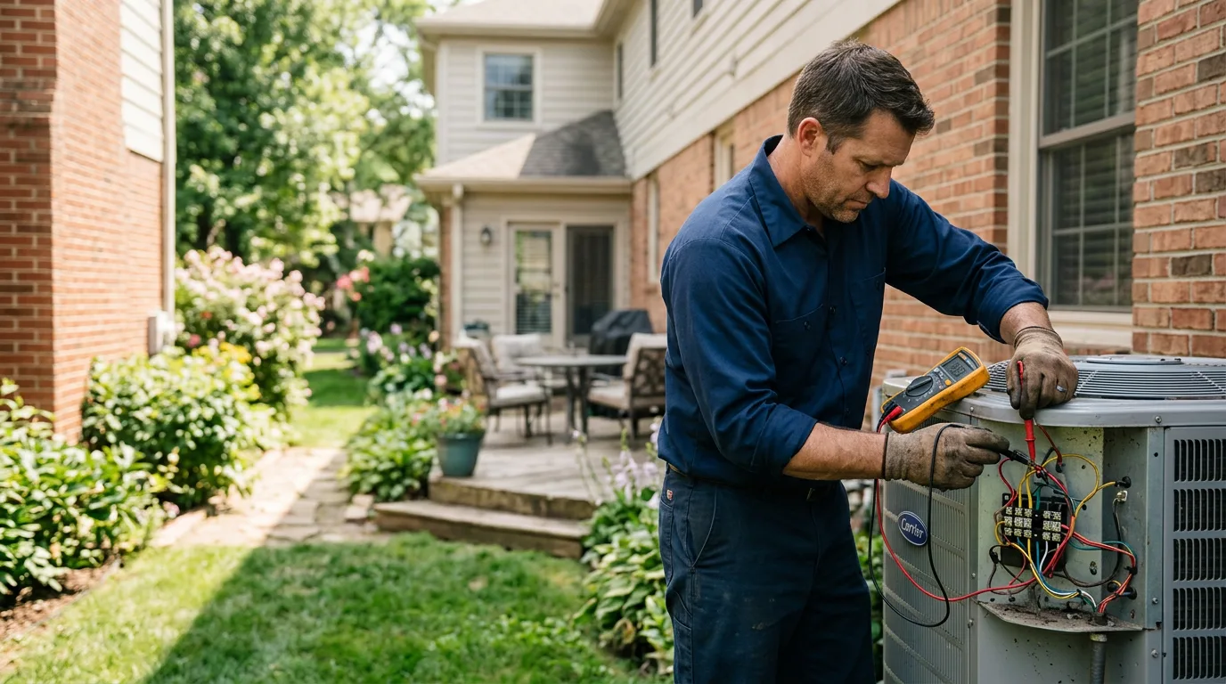 HVAC technician working near Blue Lake, CA
